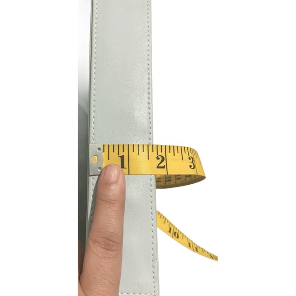 Giani Bernini Vintage Leather Clutch Handbag Light Blue - Picture 5 of 8